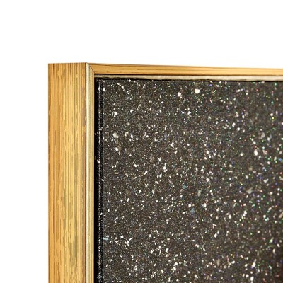 Hollywood Glamour Black and Pink VIP Framed Canvas Wall Art