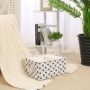 PiccoCasa Foldable Linen Fabric Drawstring Closure Closet Decorative Storage Bins - 2 of 4