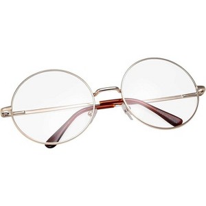 grinderPUNCH - Non-Prescription Round Circle Frame Clear Lens Glasses Small Black - 1 of 1