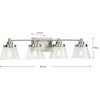 Progress Lighting Hinton 4-Light Brushed Nickel Bath Vanity - 2 of 4
