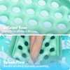 Joyfy 72" Pool Floats Tanning with Cooling Water Hole, Adults Pool Lounger Chair with Cup Holders&Adjustable Backrest, Floaties Rafts Daybed, Cyan - 3 of 4