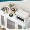 coucheta Sideboard Buffet Cabinet with Storage, 36" Farmhouse Buffet Cabinet with Glass Doors, Modern Kitchen Sideboard for Living Room, Dining Room - 3 of 4