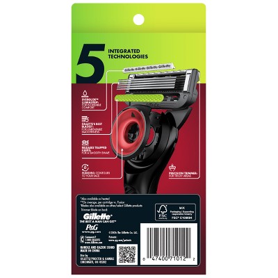 Gillette Labs Men's 5 Blade Reusable Razor - NFL Falcons
