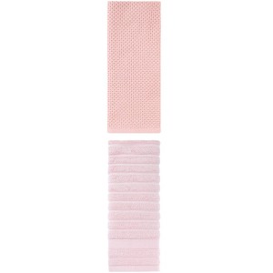REGALWOVEN Solid Cotton Decorative Hand Towels for Bathroom Hotel and Spa 14" x 30"/13" x 30" 2 Pcs - 1 of 4