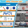 Skirfy Pool Basketball Hoop for Kids, Floating Inflatable Toys with 3 Pool Balls and Pump, Blue - 3 of 4