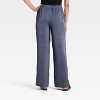 Women's Crinkled Satin Pull-On Pants - A New Day™ - 2 of 3