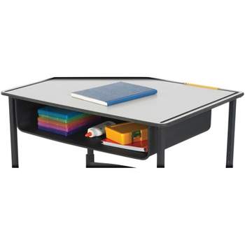 Safco Alphabetter Steel Book Box Desk 22"x15"x4-3/4" BK 1212BL