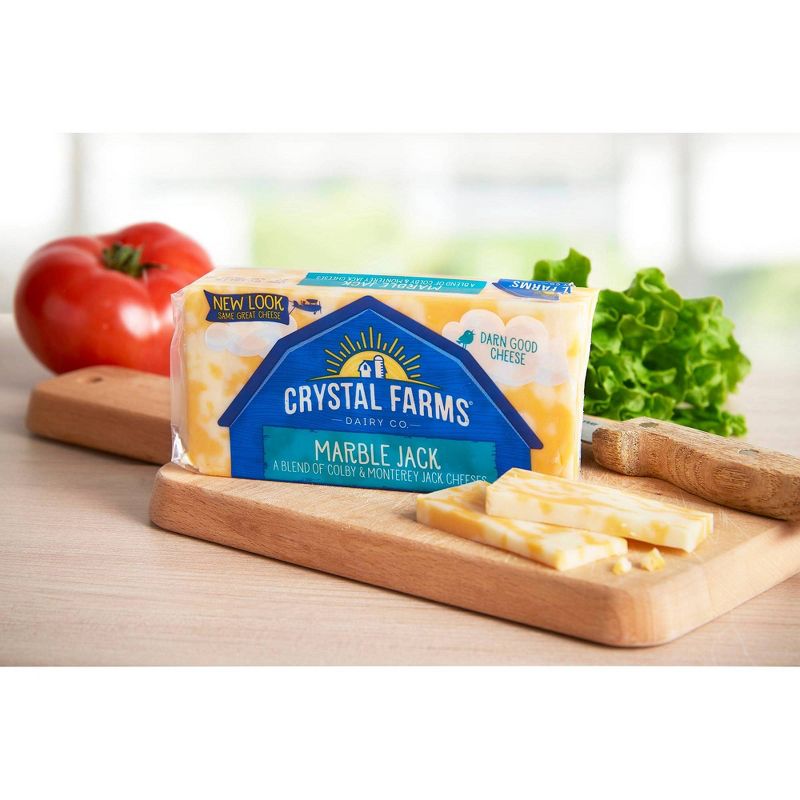 Crystal Farms Marble Jack Cheese - 8oz, 3 of 5