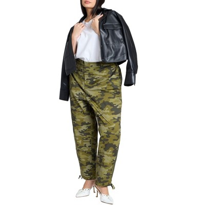 ELOQUII Zip Hem Cargo Pant