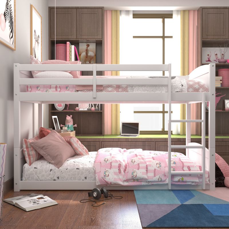 Twin Over Twin Alexis Wood Arch Floor Bunk Bed - Hillsdale Furniture, 3 of 16