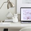 Sagebrook Home Cat with Glasses Sculpture - Contemporary Porcelain White and Black Cat Statue for Home or Office Decor - 3 of 4