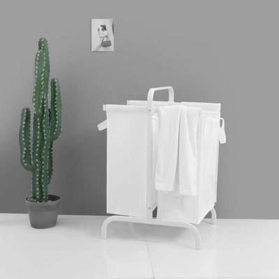 MaseiKar 2-Tier Laundry Hamper 110L Large Oxford Clothes Basket Sorter with, Lid and Sorting Cards for Clothes & Toys Storage