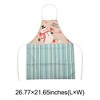 Unique Bargains Christmas Aprons Christmas Celebration in English Santa Claus Linen 21.65"x26.77" 1 Pcs - 3 of 4