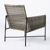 2pk Wicker & Metal X Frame Patio Accent Chairs, Outdoor Furniture - Gray  - Threshold™ designed with Studio McGee - image 3 of 4