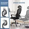 NicBex Office Chair with Wheels,Criss Cross Chair with Adjustable Headrests and Lumbar Support,Cozy Gaming Chair,Desk Chair for Office - 2 of 4
