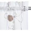Floral Embroidered Voile Sheer Kitchen Tier Curtains or Valances - 3 of 4