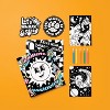 6ct Neon Velvet Coloring Craft Kit - Mondo Llama™ - 3 of 4