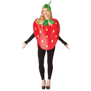 Imposta Costumes Adult Strawberry Costume Bodysuit Red One Size - 1 of 1