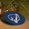 Monmouth University Official Hawks Logo Aluminum Holiday Christmas Tree Ornament - 4 of 4