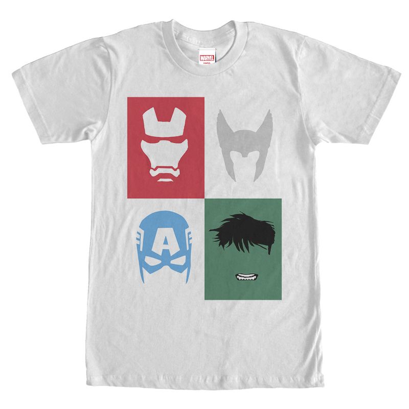 Men's Marvel Avenger Masks T-Shirt, 1 of 5