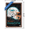 Trends International NFL Miami Dolphins - Neon Helmet 23 Framed Wall Poster Prints - 3 of 4
