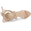 Allegra K Women's Open Toe Strappy Lace Up Stiletto High Heel Sandals - 4 of 4