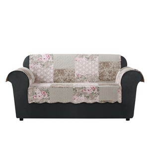 Heirloom Loveseat Furniture Protector English Rose - Sure Fit, English Pink