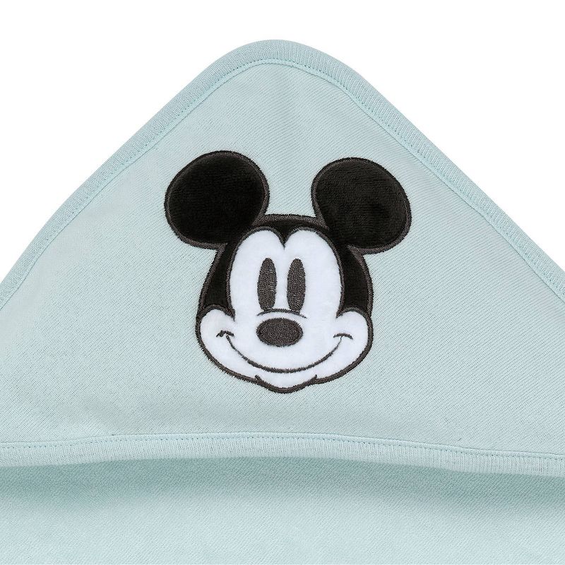 Lambs &#38; Ivy Disney Baby Classic Mickey Mouse Baby/Infant Hooded Towel, 2 of 6