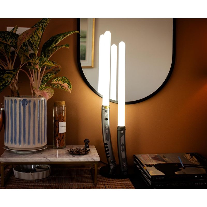 Ukonic Star Wars Ahsoka Tano Dual Lightsabers Desktop LED Mood Light | 23 Inches Tall, 5 of 7