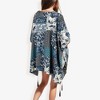 Anna-Kaci Swim Women's Floral Duster Style Cover-Up With Tassels Open Front - 2 of 4