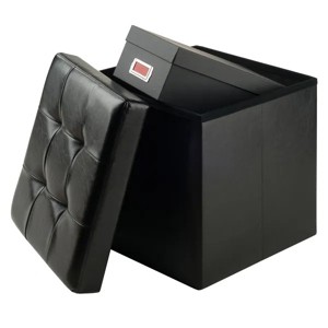 Racxily Ottoman with Storage Faux Leather, Storage stools - 1 of 4