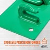 VEVOR 5/16" Tractor Bucket Hook with Tie Down Ring, Grade 70 Forged Steel Heavy Duty Bolt-On Grab Hook with Back Plate, Green - 3 of 4