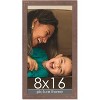 PosterPalooza | Panoramic Shabby Chic Brown Picture Frame - UV Acrylic, Foam Board Backing, Hanging Hardware - 2 of 4