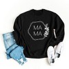 Simply Sage Market Women's Graphic Sweatshirt Mama Floral Hexagon - 3 of 3