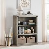 3 Tier Book Shelf, Farmhouse Tall Book Case with Storage, Wooden Display Bookshelves for Home Office, Living Room, Bed Room - 3 of 4