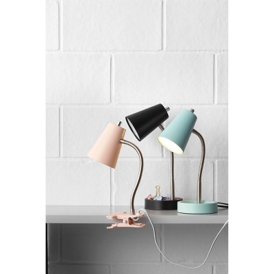 Clip Table Lamp Black (Includes LED Light Bulb) - Room Essentials™: Adjustable, ETL Listed, Integrated Clamp Light