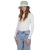 Tahari Women's Color Block Straw Bucket Hat with Fringe - Bucket Hat For Women - 2 of 4