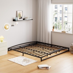 Low Bed Frame Full Size - 6 Inch Heavy Duty Metal Platform, Mattress Foundation, No Box Spring Needed, Noise-Free, Non-Slip, Easy Assembly - 1 of 4
