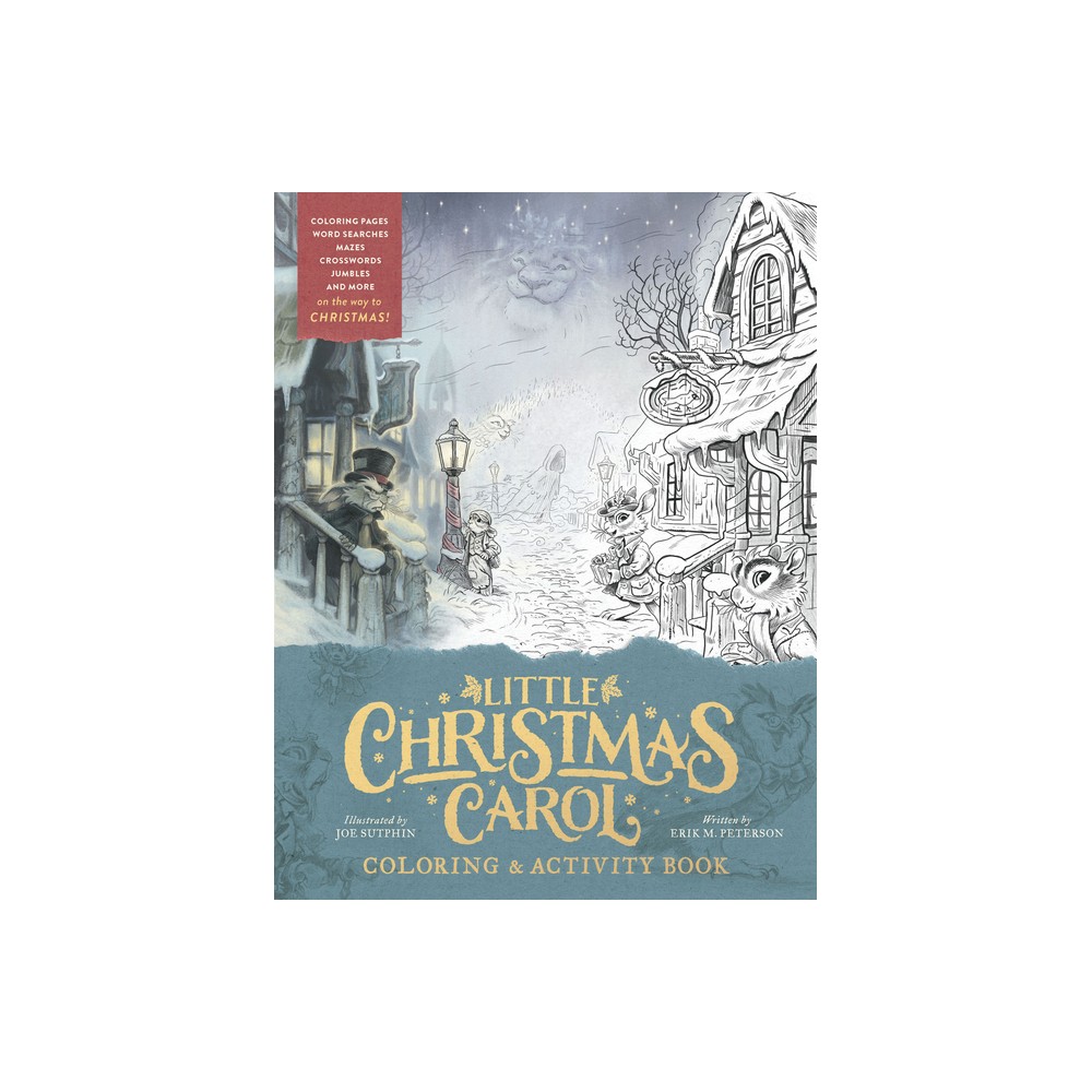 Little Christmas Carol Coloring & Activity Book - by Joe Sutphin & Erik M Peterson (Paperback)