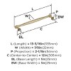 Amerock Enlivity Appliance Pull for Large Panels and Oversized Cabinets - 3 of 4