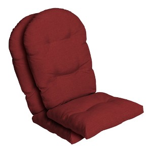 ARDEN Outdoor Plush Modern Tufted Rocking Chair Cushion, Set of 2, 20 x 18, Water Repellent, Fade Resistant - 1 of 4