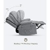 WhizMax 26.8" Wide Leather Multi-Position Reclining Armchair with Built-In Cup Holder - 3 of 4