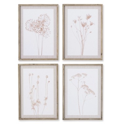 Plum & Post Stylized Botanical Prints Set of 4