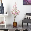 Nearly Natural 56-in Cherry Blossom Artificial Tree in Decorative Planter - 3 of 4