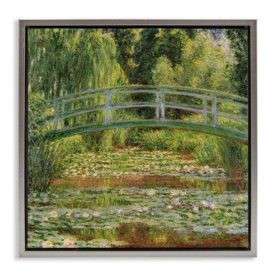 Stupell Industries Water Lily Pond Monet Classic Painting, 18" x 18"