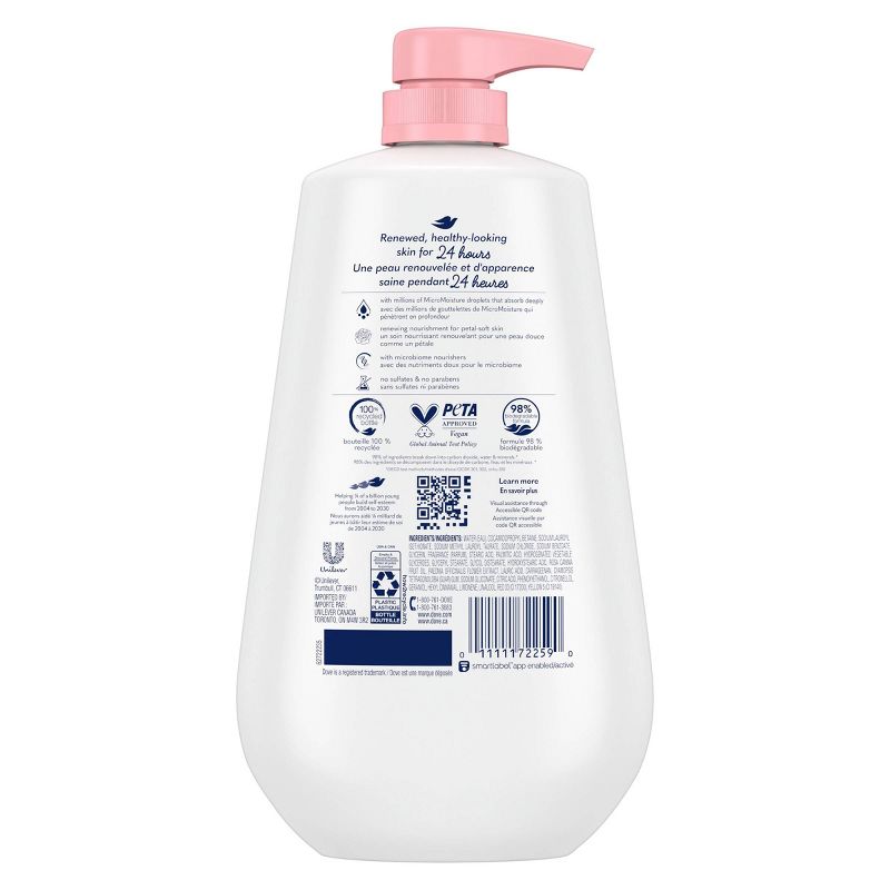Dove Beauty Renewing Body Wash Pump - Peony &#38; Rose Oil - 30.6 fl oz, 4 of 17