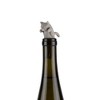 True Zoo Cat Bottle Stopper, Cat Animal Cork, Novelty Wine Stopper, Silicone, Set of 1, Grey - 3 of 4