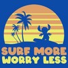 Boy's Lilo & Stitch Surf More Worry Less T-Shirt - 2 of 4