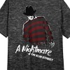 Nightmare On Elm Street Come To Freddy Women's Charcoal Heather Nightshirt - 2 of 3