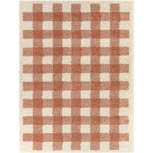 Balta Rugs Plaid Plush Shag Area Rug - 1 of 4